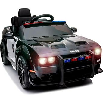 Kids Electric Car Licensed Dodge Challenger Ride-On 12V Battery-Powered Vehicle with Remote, LED