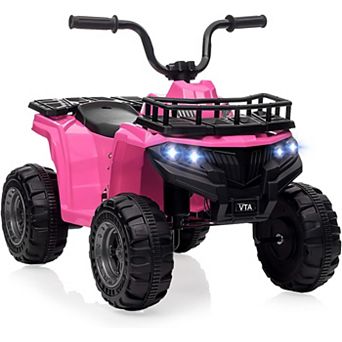 Kids Electric Ride On Car,12V ATV Battery-Powered Toy for Toddlers with LED Lights, Music
