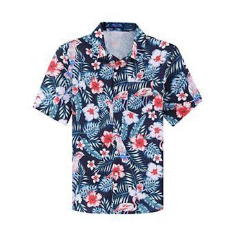 Men's Cotton Linen Shirt Summer Hawaiian Shirt Beach Vacation Clothes Unique Tropical Shirt