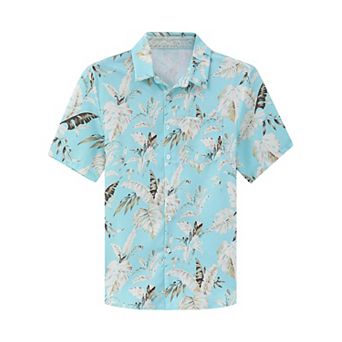 Men's Cotton Linen Shirt Summer Hawaiian Shirt Beach Vacation Clothes Unique Tropical Shirt