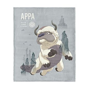 Nickelodeon Avatar The Last Airbender Appa Freedom Silk Touch Throw Blanket 50x60 inches