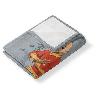 Nickelodeon Avatar The Last Airbender Aang Connected Silk Touch Throw Blanket 50x60 inches