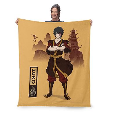 Nickelodeon Avatar The Last Airbender Temple Zuko Silk Touch Throw Blanket 50x60 inches