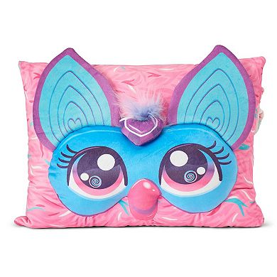 Furby Wavy Pink Furby Silk Touch Throw Blanket With Pocket Pillow