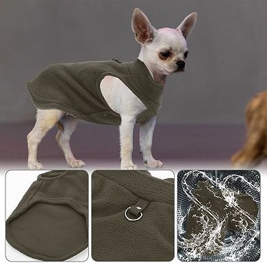 Polar Fleece Dog Cat Warm Vest 1 Pc for Winter and Autumn
