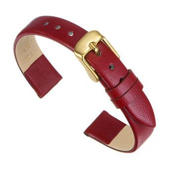 Multi-sizes Genuine Leather Band, Flat Thin Elegant Leather Watch Strap for Men and Women