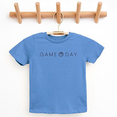 Game Day Basketball Thin - Youth Short Sleeve Graphic T-Shirt