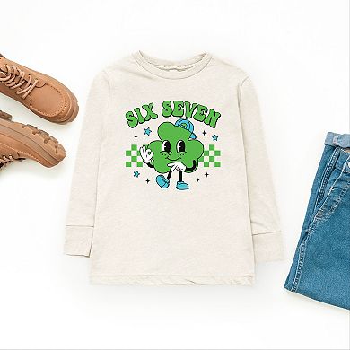 Six Seven Clover Hat - Youth Long Sleeve Graphic T-Shirt