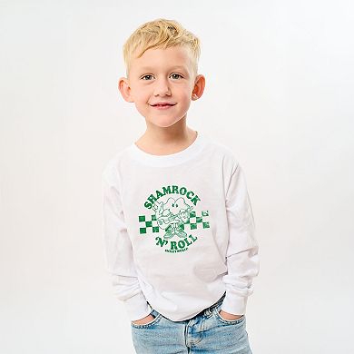 SmileyWorld Shamrock 'N' Roll - Youth Long Sleeve Graphic T-Shirt
