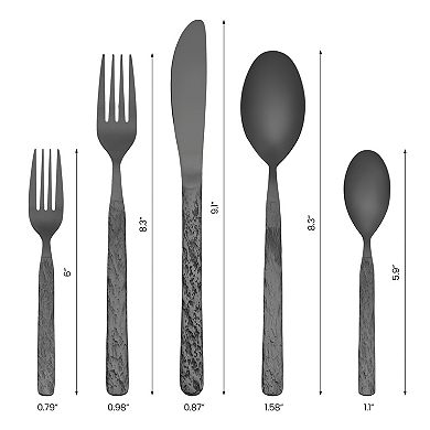 30 Piece Silverware Set, Stainless Steel Flatware Set, Mirror Polished Cutlery Set for Kitchen