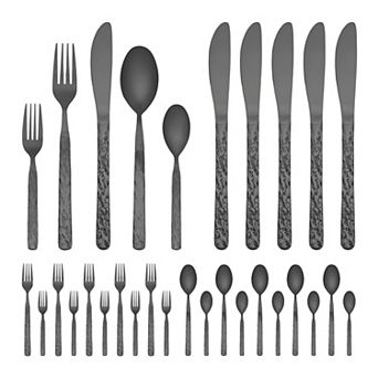 30 pc Silverware Set, Stainless Steel Flatware Set, Mirror Polished Cutlery Set for Kitchen