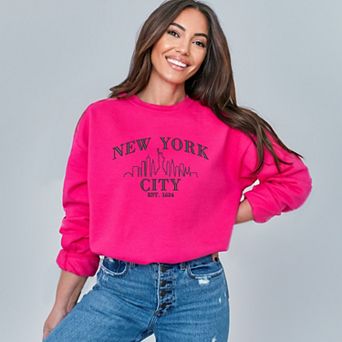 Embroidered New York City - Women's Graphic Sweatshirt