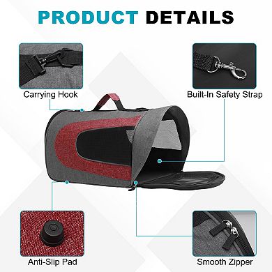 1Pc Pet Carrier Ventilation Mesh Travel Pet Carrier Breathable Small Dog