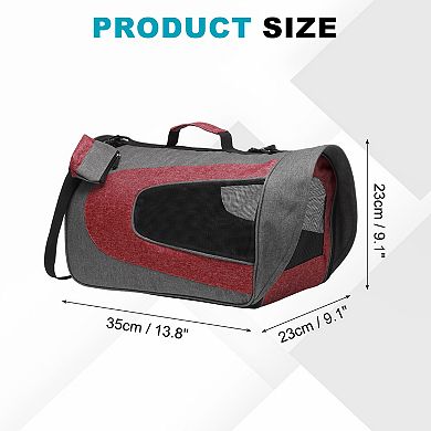1Pc Pet Carrier Ventilation Mesh Travel Pet Carrier Breathable Small Dog