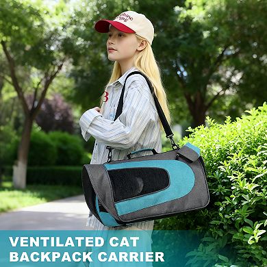 1Pc Pet Carrier Ventilation Mesh Travel Pet Carrier Breathable Small Dog
