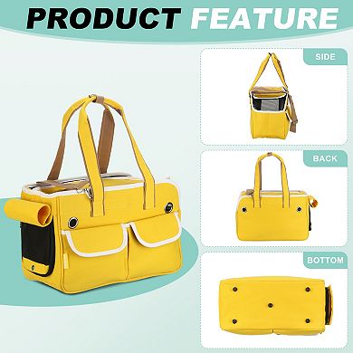 1Pc Cat's Carrier for Pet Adjustable Shoulder Strap, 15.7x7.5x10.6 Inch