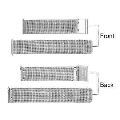 Stainless Steel Mesh Watch Band Quick Release Adjustable Strap