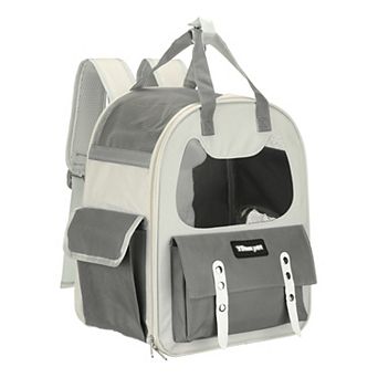 1 pc Breathable Pet Hiking Backpack for Cats or Small Dogs Puppies, 12.2x7.9x13.8 Inch