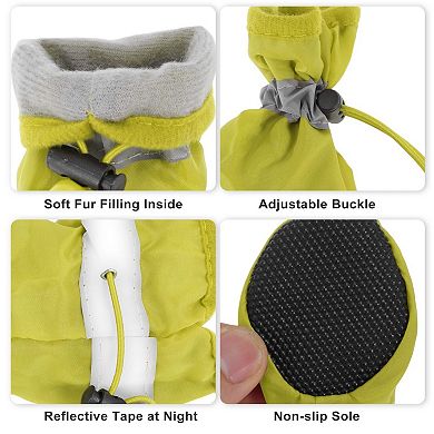 4Pcs Paw Protection for Dogs Waterproof Socks with Adjustable Straps