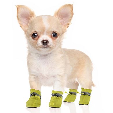 4Pcs Paw Protection for Dogs Waterproof Socks with Adjustable Straps