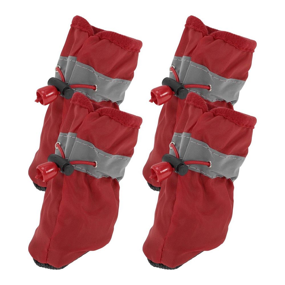 4Pcs Paw Protection for Dogs Waterproof Socks with Adjustable Straps