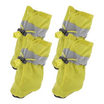 4 pc Paw Protection for Dogs Waterproof Socks with Adjustable Straps