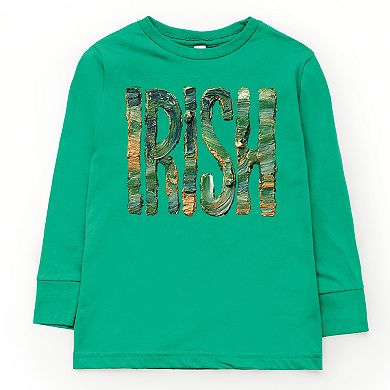 Irish Paint Print - Youth Long Sleeve Graphic T-Shirt