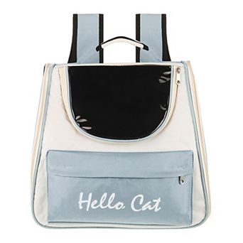 1 pc Cats Backpack Carrier Large Space & Breathable Ventilated Mesh Design, 14.6x9.8x13.4 Inch