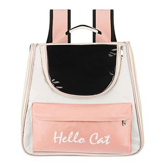 1 pc Cats Backpack Carrier Large Space & Breathable Ventilated Mesh Design, 14.6x9.8x13.4 Inch