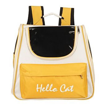 1 pc Cats Backpack Carrier Large Space & Breathable Ventilated Mesh Design, 14.6x9.8x13.4 Inch