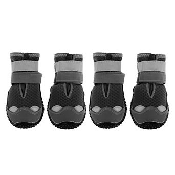 Dog Boots Reflective Waterproof Anti-Slip Outdoor Shoes Dogs 4 pc