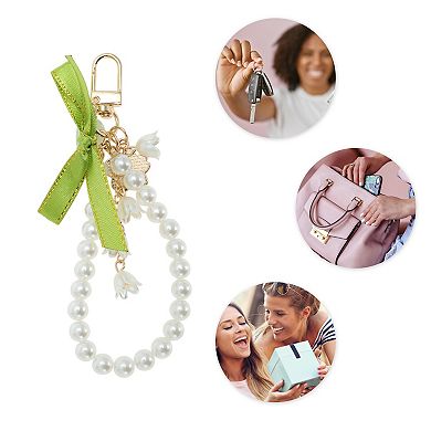Stylish Handbag Charm White Green 1 Pc