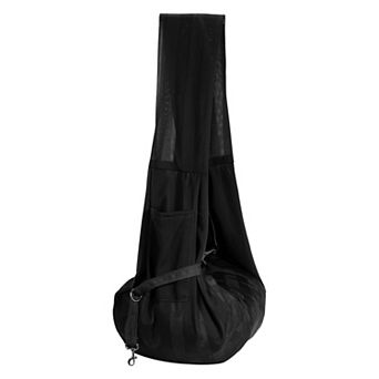 1 pc Dog Sling Carrier Breathable Mesh with Pocket for Small Pet, 32.28x25.59 Inch