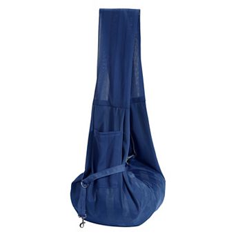 1 pc Dog Sling Carrier Breathable Mesh with Pocket for Small Pet, 32.28x25.59 Inch
