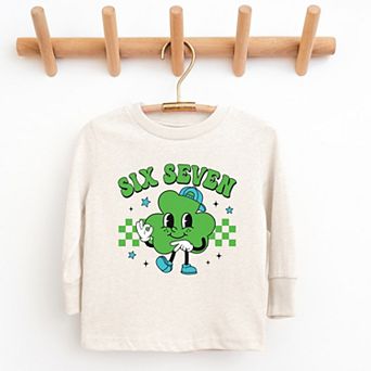 Six Seven Clover Hat - Youth Long Sleeve Graphic T-Shirt