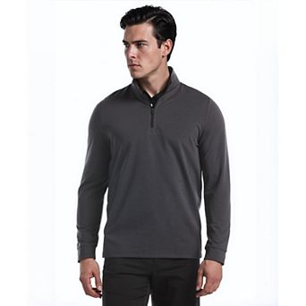 Men’s PGA Tour Space Dye Heather Long Sleeve Quarter-Zip Pullover