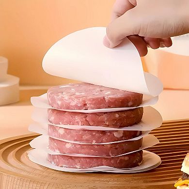 Burger Patty Parchment Paper Round Non-Stick Separator Discs 100 Pcs