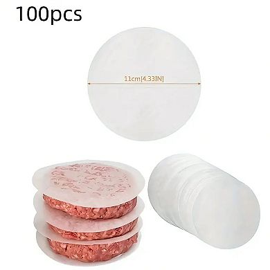 Burger Patty Parchment Paper Round Non-Stick Separator Discs 100 Pcs