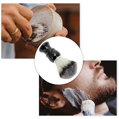 Durable Black Shaving Brush 4.13"x1.3" for a Comfortable Shave - 1 Pc
