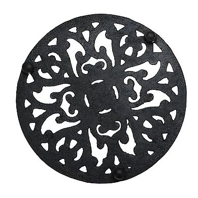 Heavy Duty Cast Iron Trivet Heat Resistant 6.7” Round Hot Pot & Pan Holder