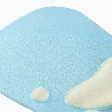 Soft Cloth Surface Mouse Pad with Cushioned Wrist Support and Non Slip Base