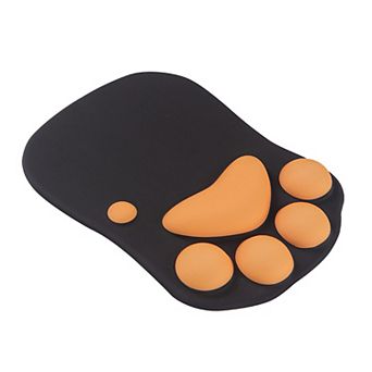 Soft Cloth Surface Mouse Pad with Cushioned Wrist Support and Non Slip Base