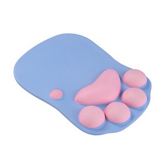 Soft Cloth Surface Mouse Pad with Cushioned Wrist Support and Non Slip Base