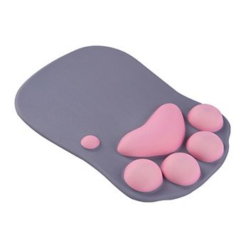 Soft Cloth Surface Mouse Pad with Cushioned Wrist Support and Non Slip Base