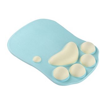 Soft Cloth Surface Mouse Pad with Cushioned Wrist Support and Non Slip Base