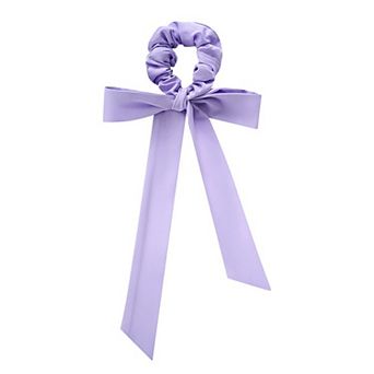 Elastic Hair Ties with Long Bows, Hair Scrunchies with Knotted Bow Ribbon for Women Girls