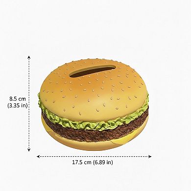 Hamburger Shaped Tissue Box Cover Soft Decorative Tabletop Holder