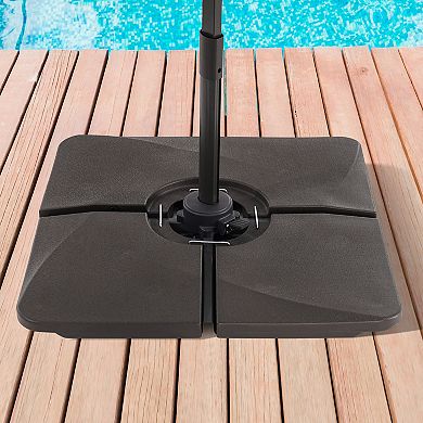 Heavy Duty Patio Umbrella Base Suit for Cantilever Umbrella From 8FT to 10FT