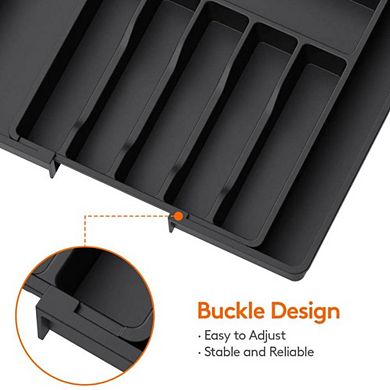 Expandable Plastic Kitchen Drawer Insert