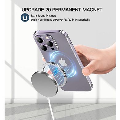 2 Pack Magnetic Wireless Charger 15W Fast Mag Safe Charger for Cell iPhone 17 Pro Max/17 Pro/17 Air